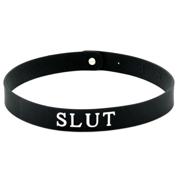 Black Silicone Slut Collar - Image 2