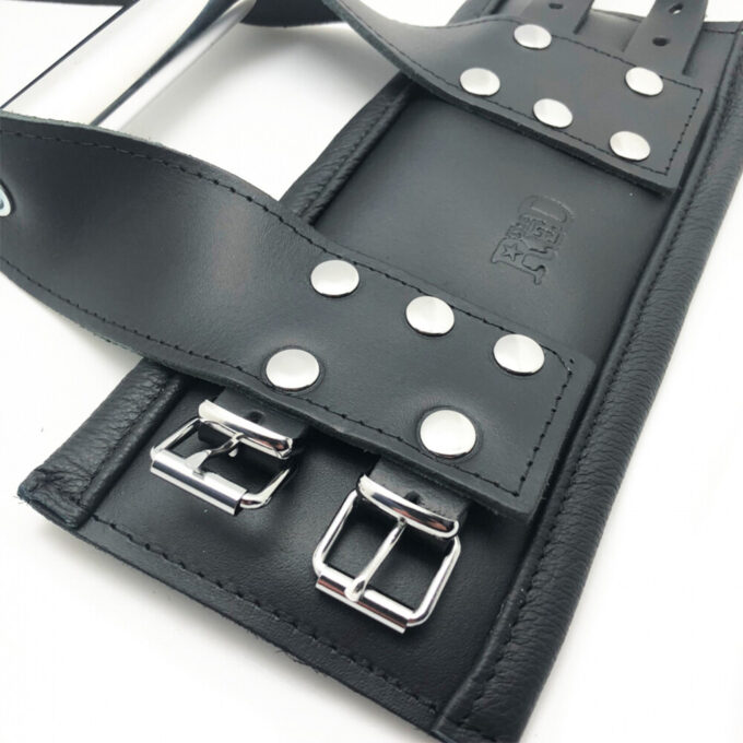 The Red Deluxe Leather Suspension Handcuffs - Image 4