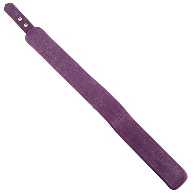 Rouge Garments Plain Purple Leather Collar - Image 2