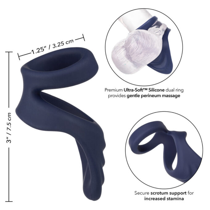 Viceroy Perineum Dual Silicone Cock Ring - Image 3