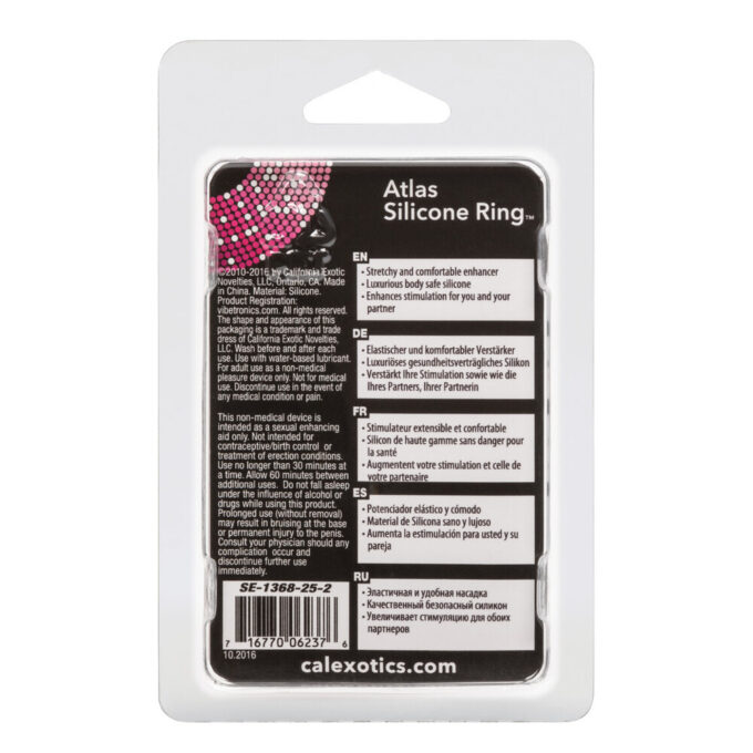 Atlas Silicone Cock Ring Black - Image 4