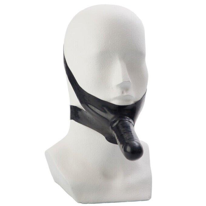 The Accommodator Face Strap On Dildo Black - Image 2