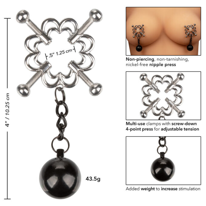Nipple Grips 4 Point Weighted Nipple Press - Image 2