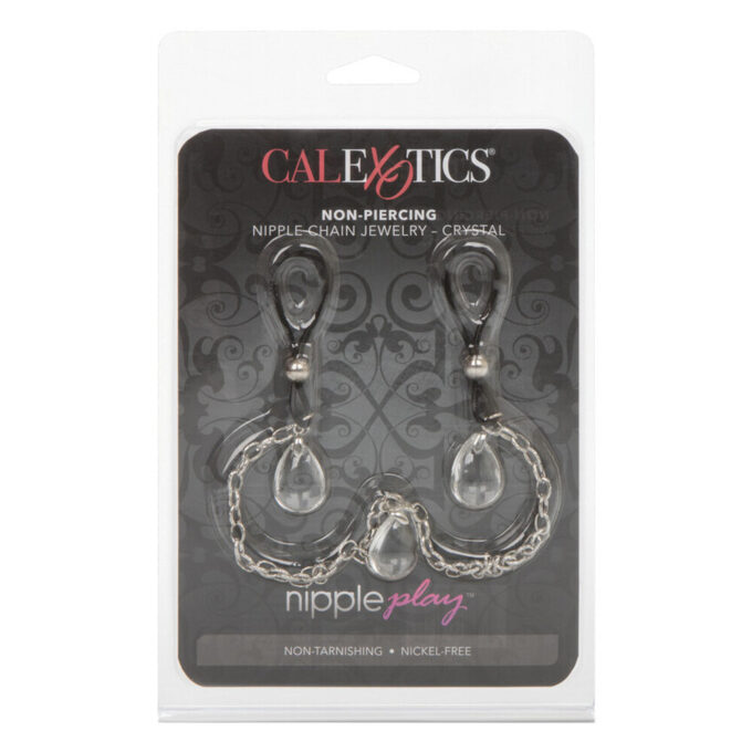 Nipple Play Non Piercing Nipple Chain Jewellery Crystal - Image 2