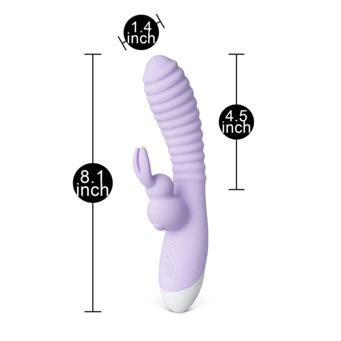 Rechargeable 12 Speed Rabbit Vibrator Purple - Image 2
