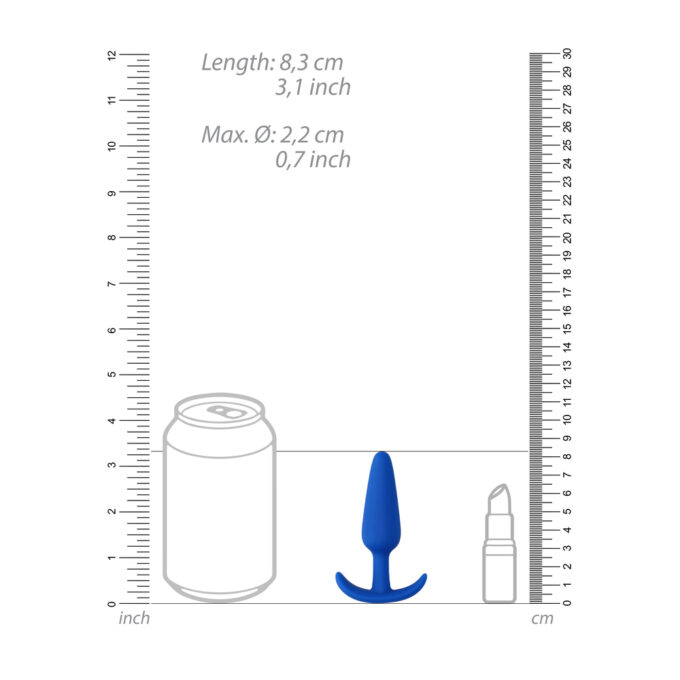 Beginners Size Slim Butt Plug Blue - Image 3