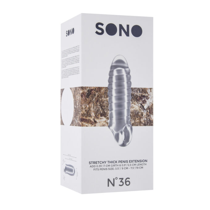 Sono No.36 Stretchy Thick Penis Extension Transparent - Image 2