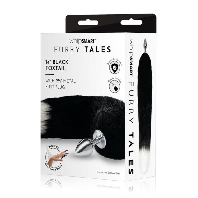 Furry Tales Black Foxtail Butt Plug - Image 4