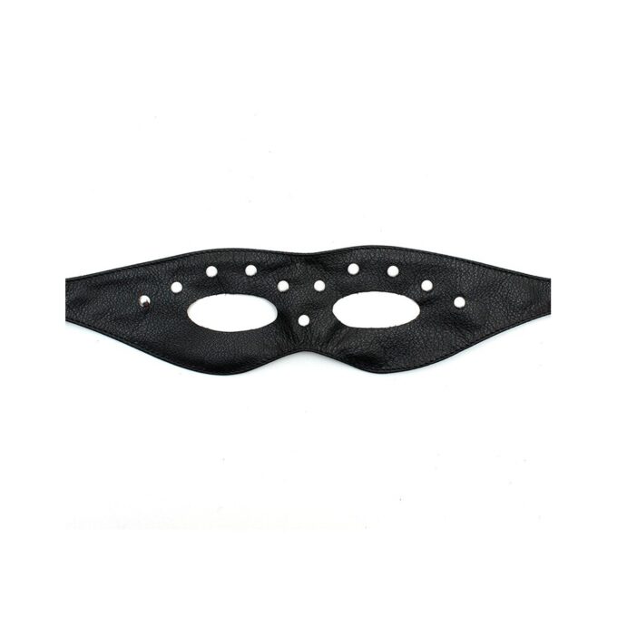 Leather Open Eye Mask With Rivets - Image 2