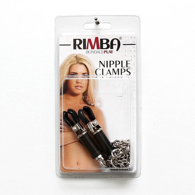 Silver Nipple Clamps With Chain - Image 3